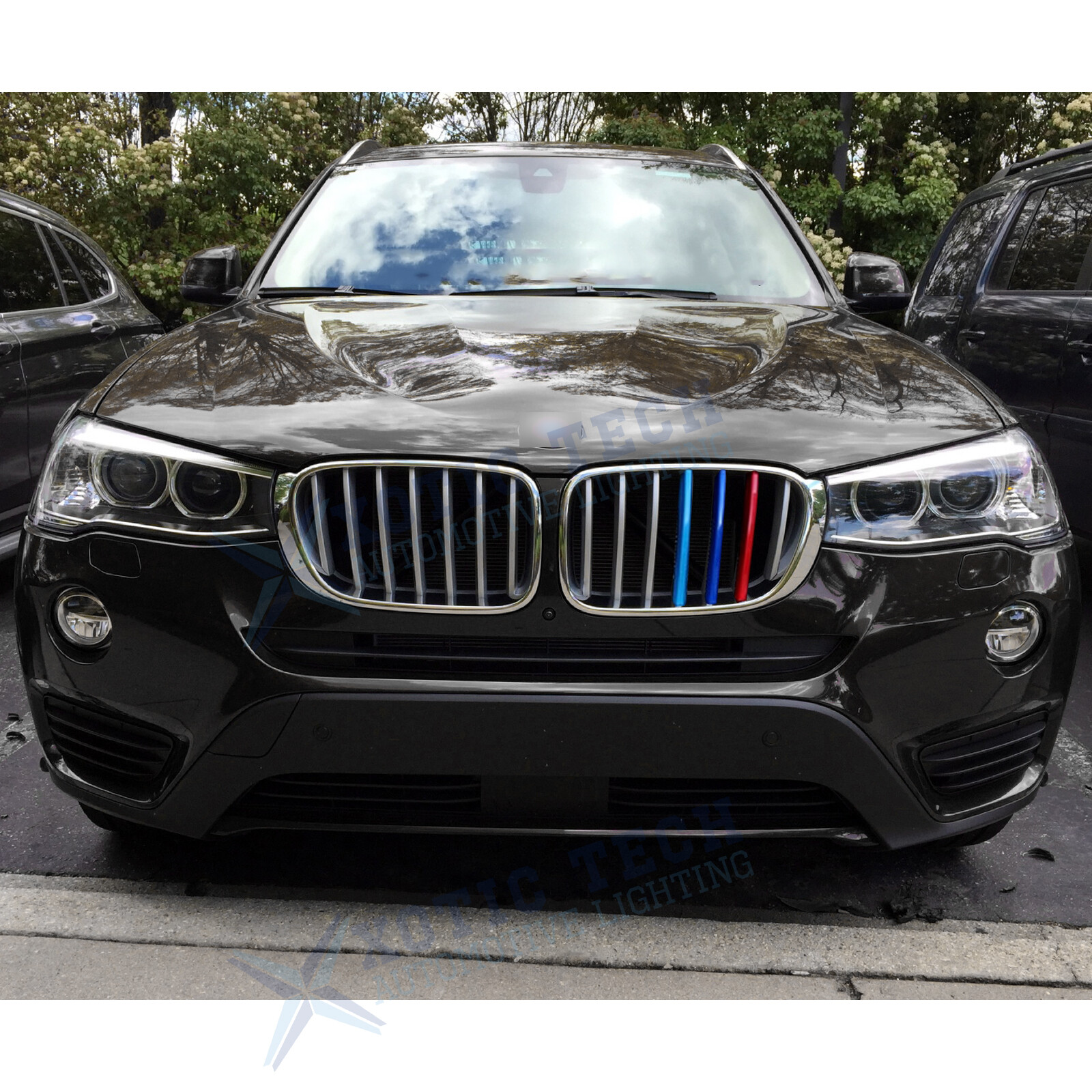 M-Color Front Grille Insert Decoration Trim For BMW X3 2011-2017 X4 2014-2018