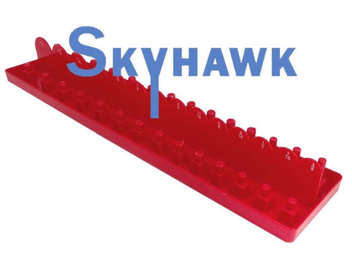 1/2″-Dr. 28-Socket Tray Holder Organizer Rack Rail Storage SAE 3/8 in ~ 1-1/4 in