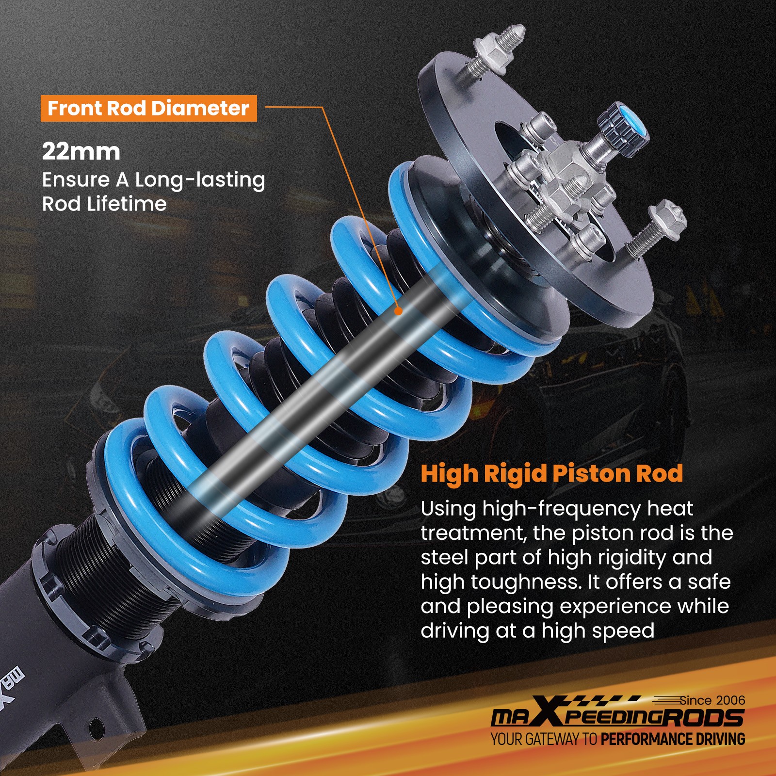 MaXpeedingrods T6 Coilover Suspension Kit for BMW E82 E88 128i 135i 08-13 RWD