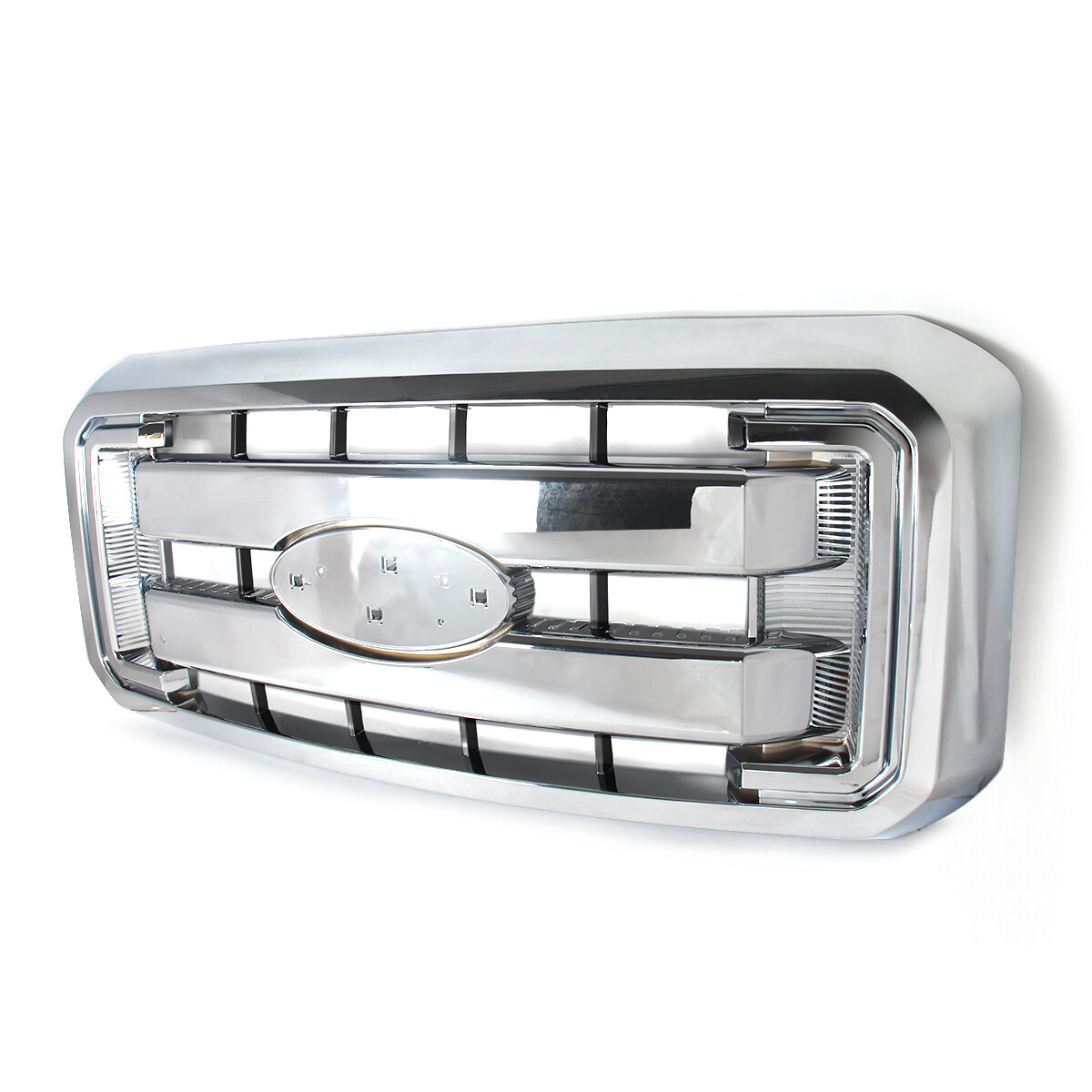 Chrome XL Front Upper Grille For Ford 2011-2016 F250 F350 F450 F550 Super Duty