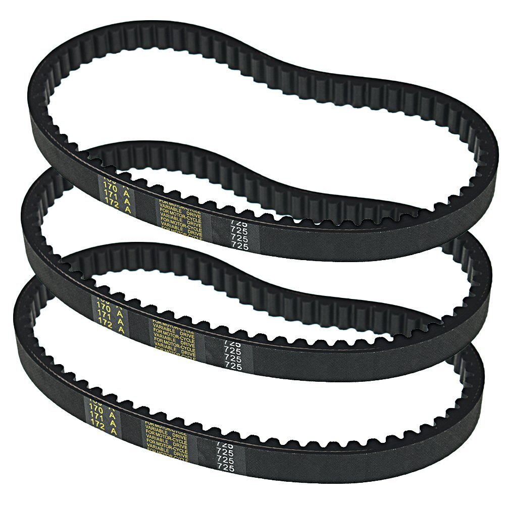 3PCS 30 Series Go Kart Drive 725 Belt Replaces Torque Converter Set Assymetrical