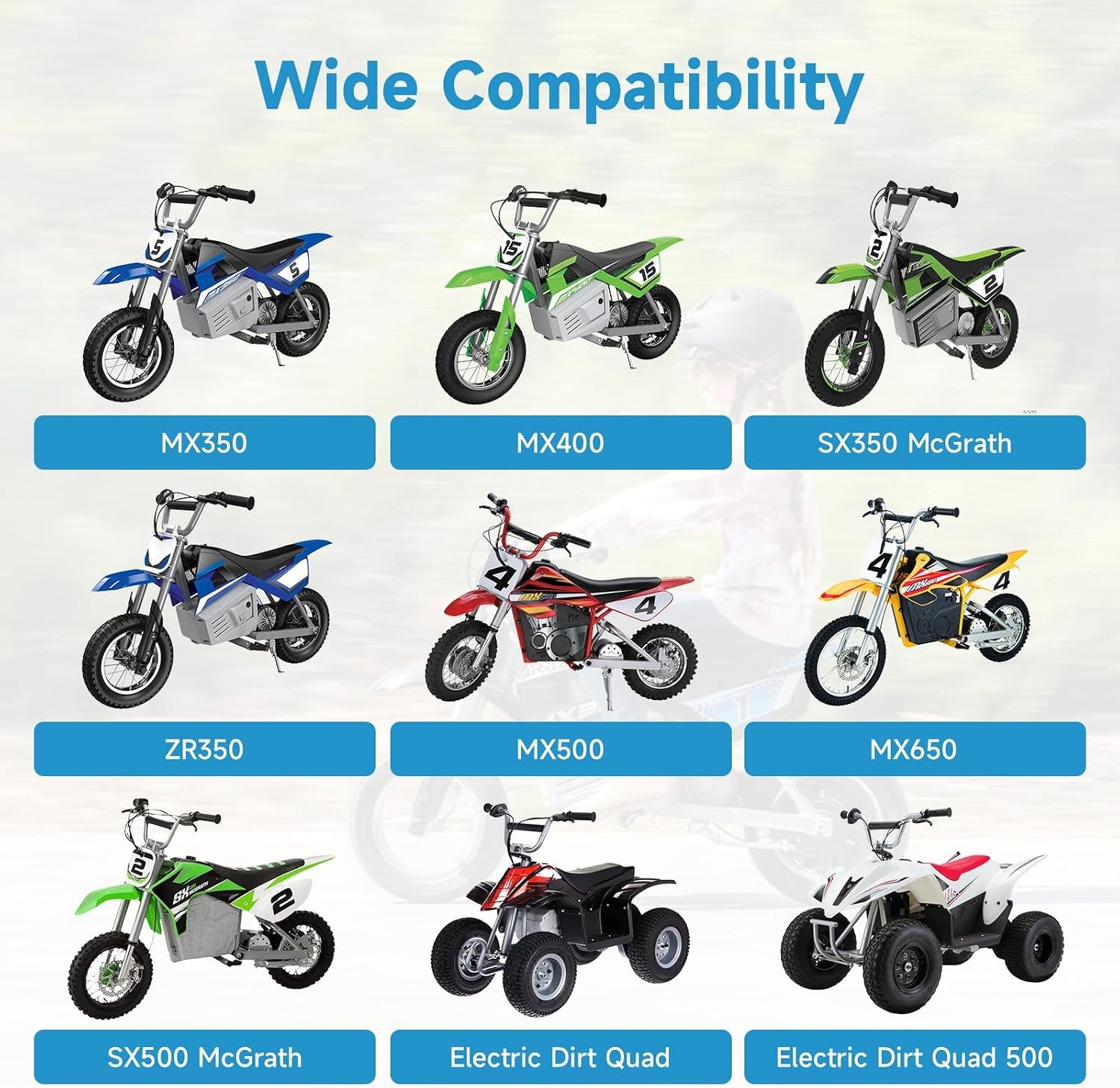 7/8″ 22mm Handlebar Risers For Razor MX350 MX400 ZR350 MX650 MX500 SX350 SX500