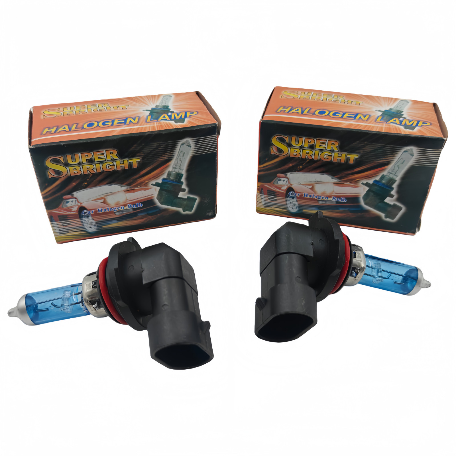 2PCS 9006 HB4 Warm White Halogen Headlight Bulb Kit High/Low Beam 300% Bright
