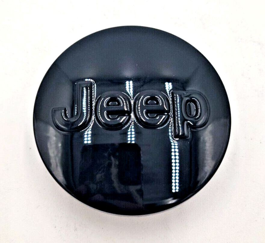 OEM Jeep 2.5″ Glossy Black Center Cap – 1LB77TRMAB / 1LB77DX8AB