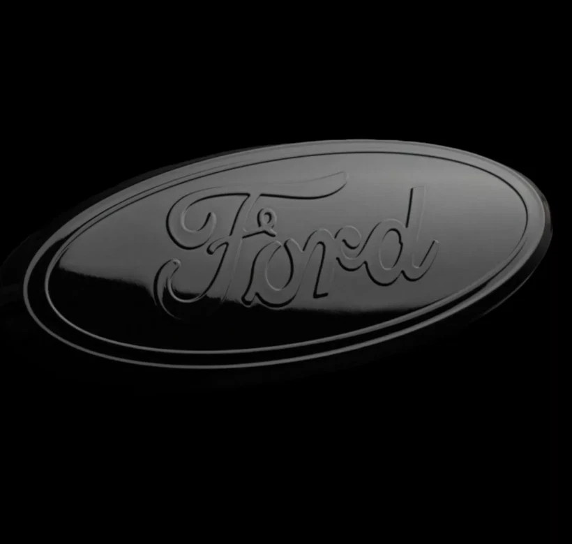 Ford Logo Emblem: Premium 9″ FULL BLACK Oval Black Logo for Grille & Tailgate