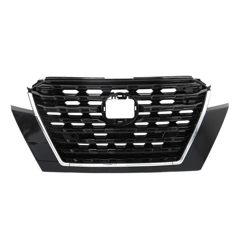 Fit For 2021 2022 2023 Nissan Kicks Front Bumper Upper Grille Assembly Plastic