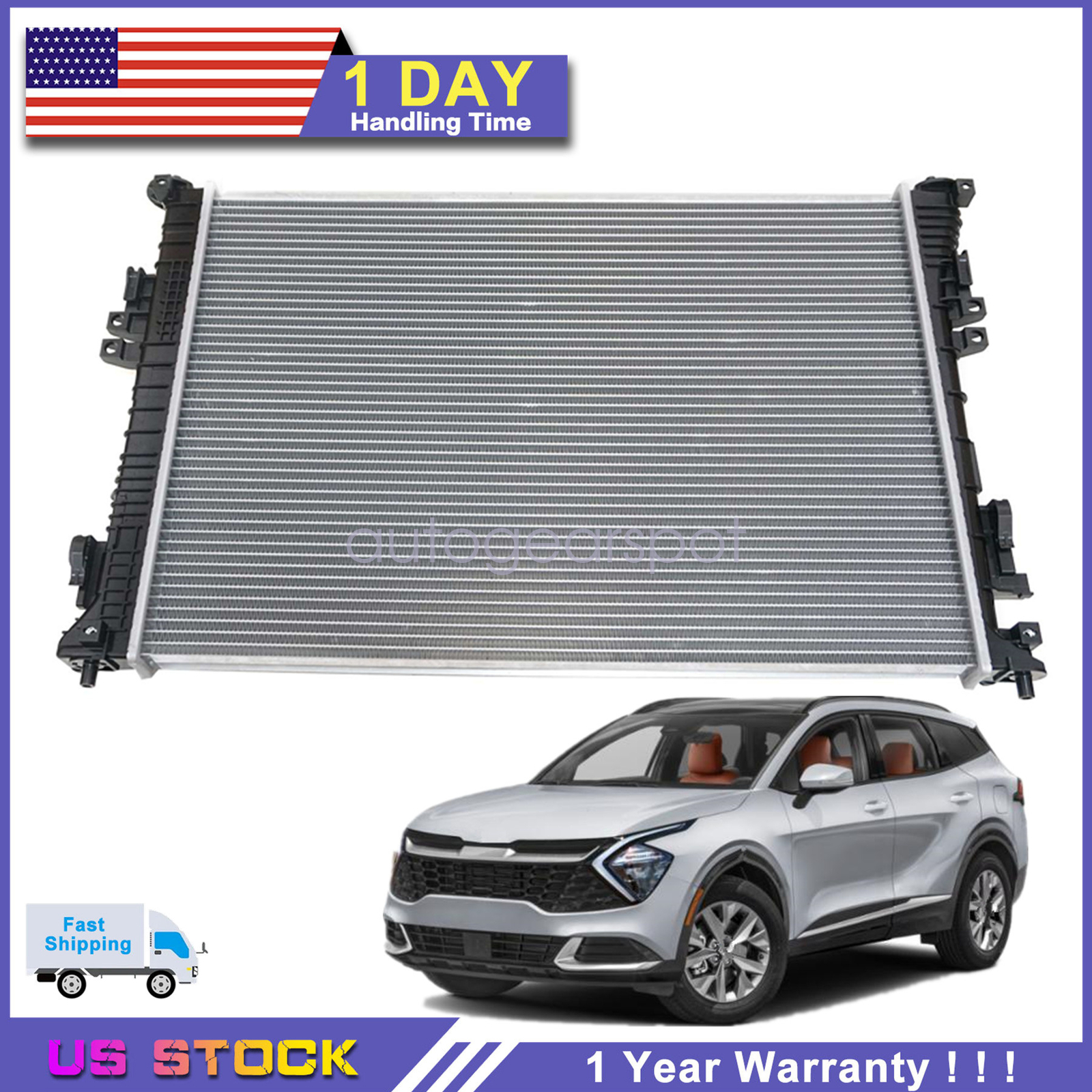 1PCS New Radiator 25310CW700 For 2023-2024 Kia Sportage 2.5L