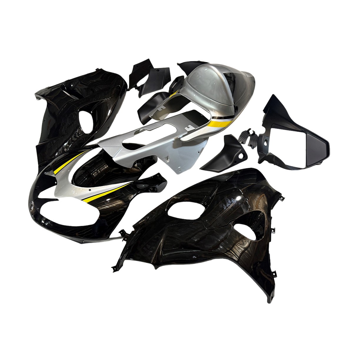 Bodywork Fairing Kit For Suzuki TL1000R 1998-2002 2003 ABS Plastic Black Silver