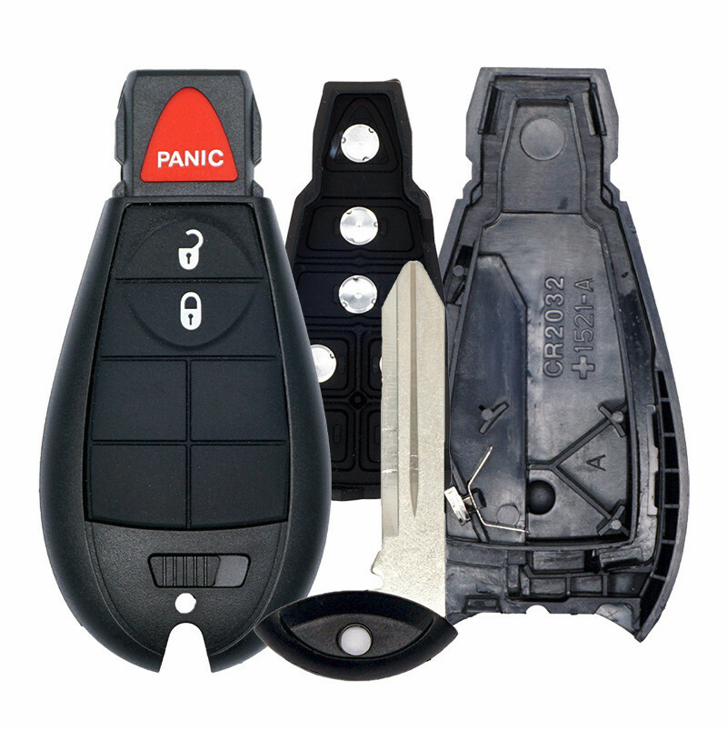 ONE DODGE REPLACEMENT KEYLESS REMOTE FOB CASE SHELL PAD FOR IYZ-C01C 56046707