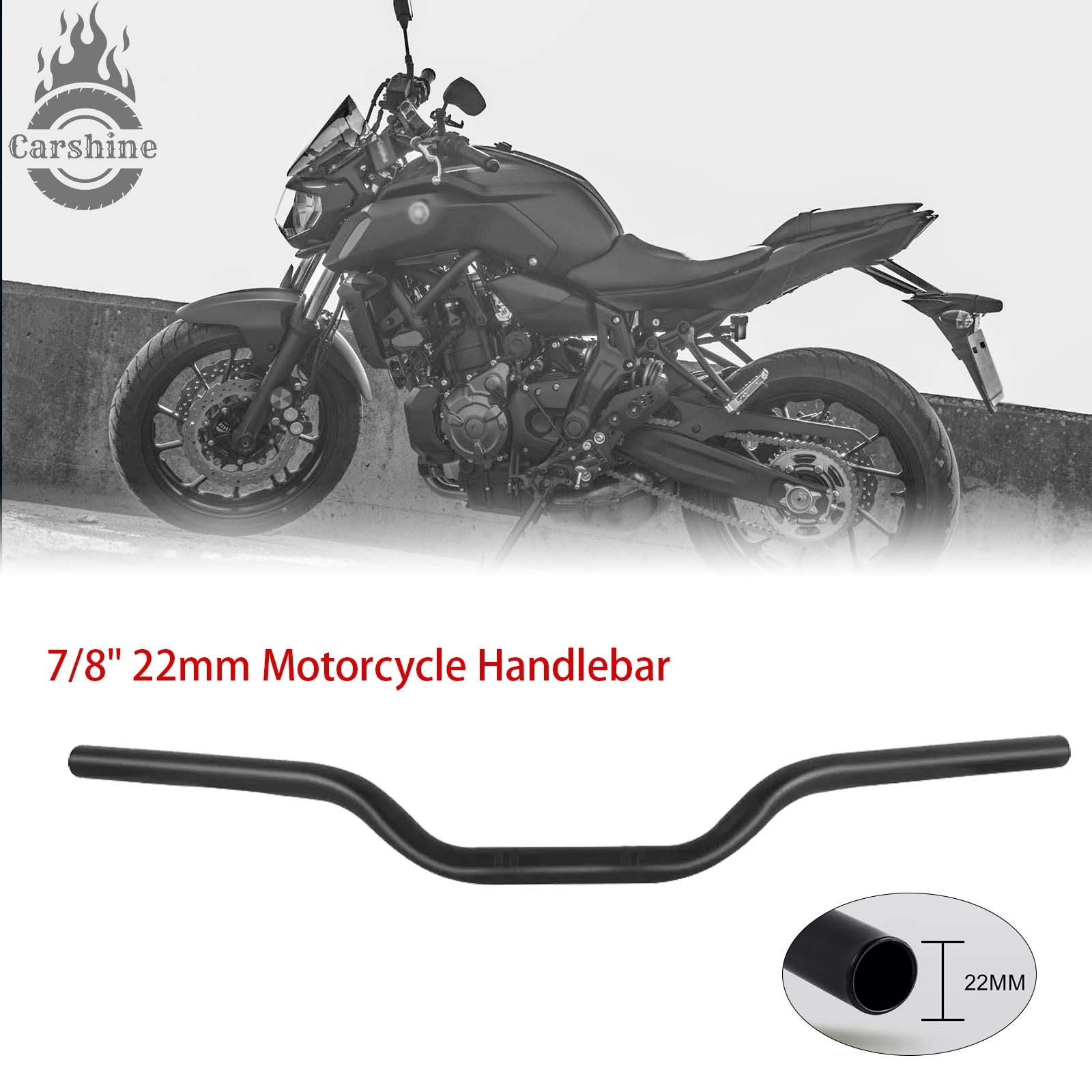 7/8″ 22mm Rise Drag Handlebar Tracker Black For Yamaha FZ-07 FZ-09 MT-07 MT-09