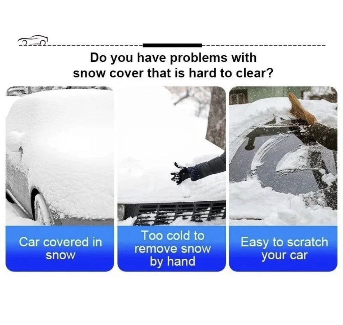 Extendable Ice Scraper And Snow Brush For Car Window And Windshield, Sratchless