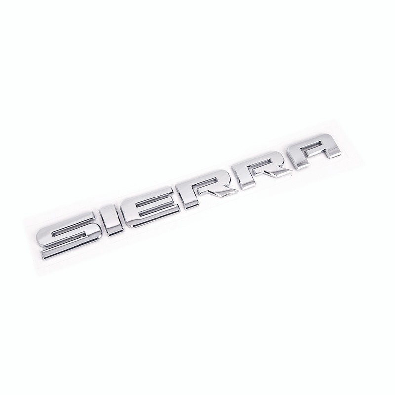 1pc GMC 2007-20 Sierra OEM Chrome Front Door / Tailgate Badge Emblem Nameplate
