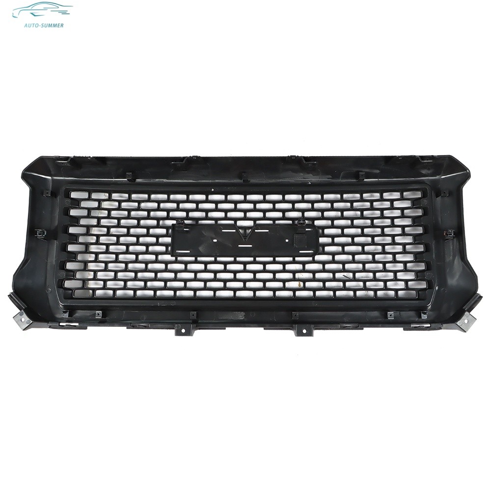 Polished Upper Center Grille Assembly Gloss Black For GMC Sierra 1500 14-2015
