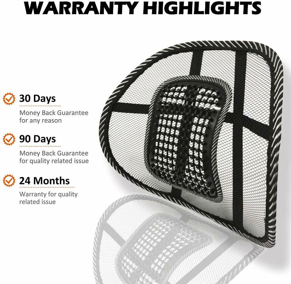 Universal 2x Mesh Back Support Lumbar Brace For Car Office Seat Chair Cushion