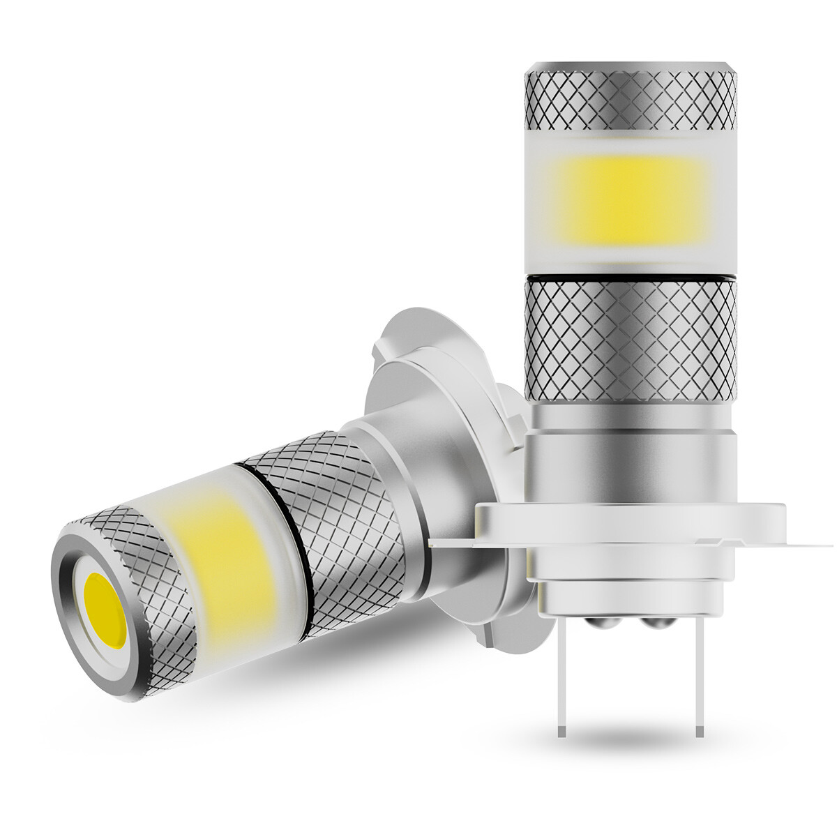 NOVSIGHT Pair 30W H7 LED Fog Light DRL Lamp Bulbs Kit 6500K White Super Bright