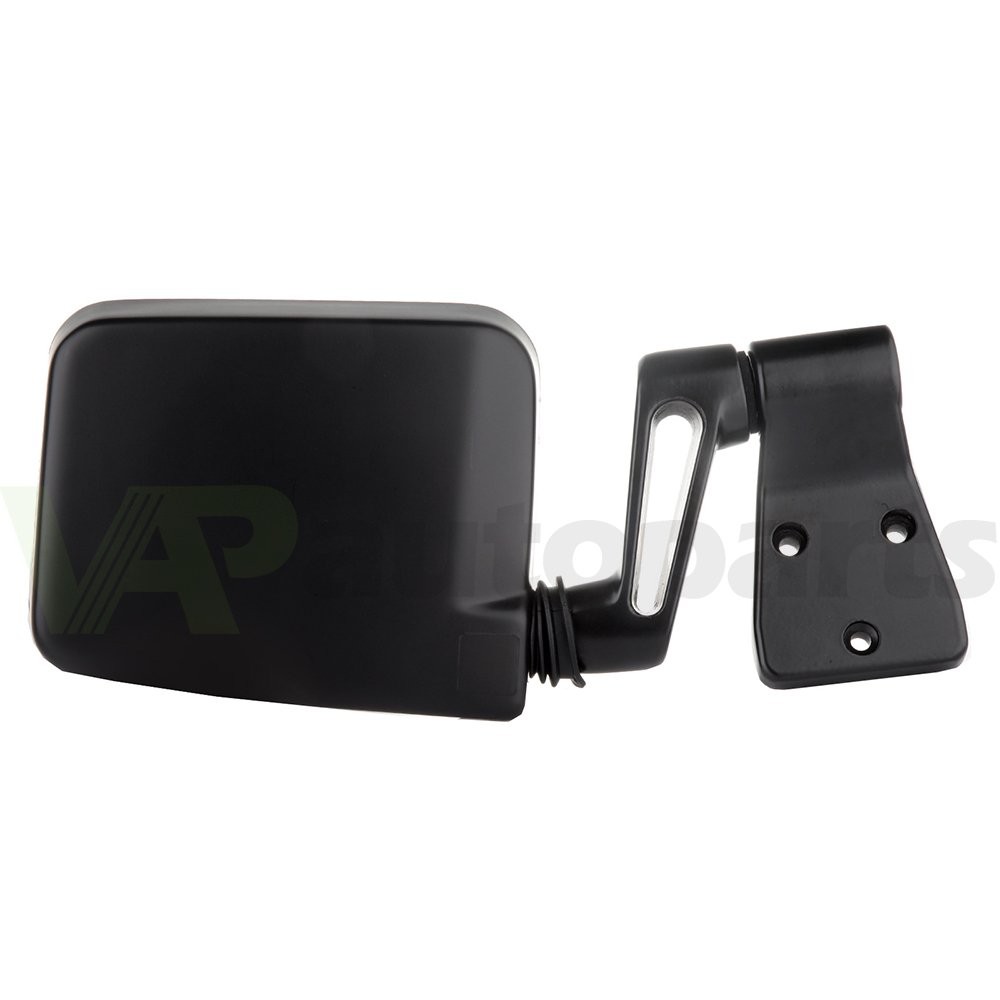 Mirror For 1987-2002 Jeep Wrangler Black Manual Fold Driver View Door Left Side