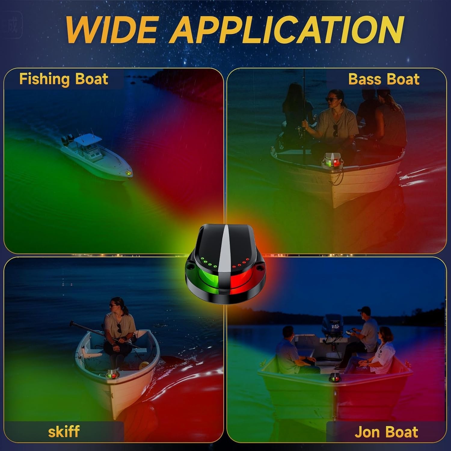 Boat Navigation Lights Red and Green, Bow Lights for Boats LED IP67 Waterproof,