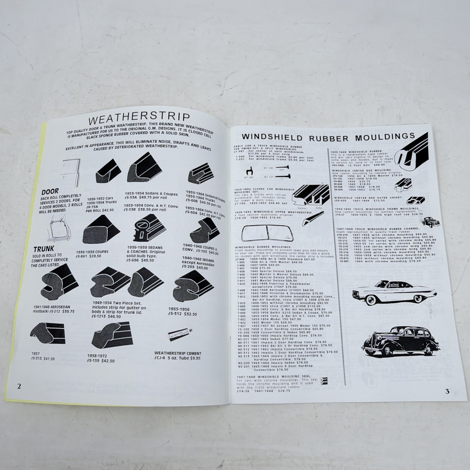 PRO ANTIQUE AUTO PARTS ‘CHEVROLET’ 1923-1964 NEW PARTS CATALOGS #105 & #101