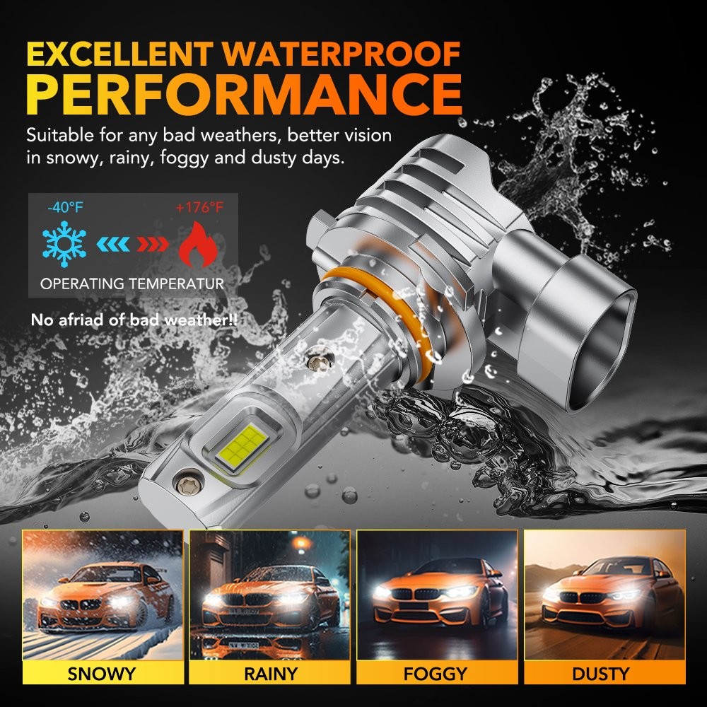 2/4/6X 9005 HB3 LED Headlight Bulbs Conversion Kit High Beam White Lamp Bright