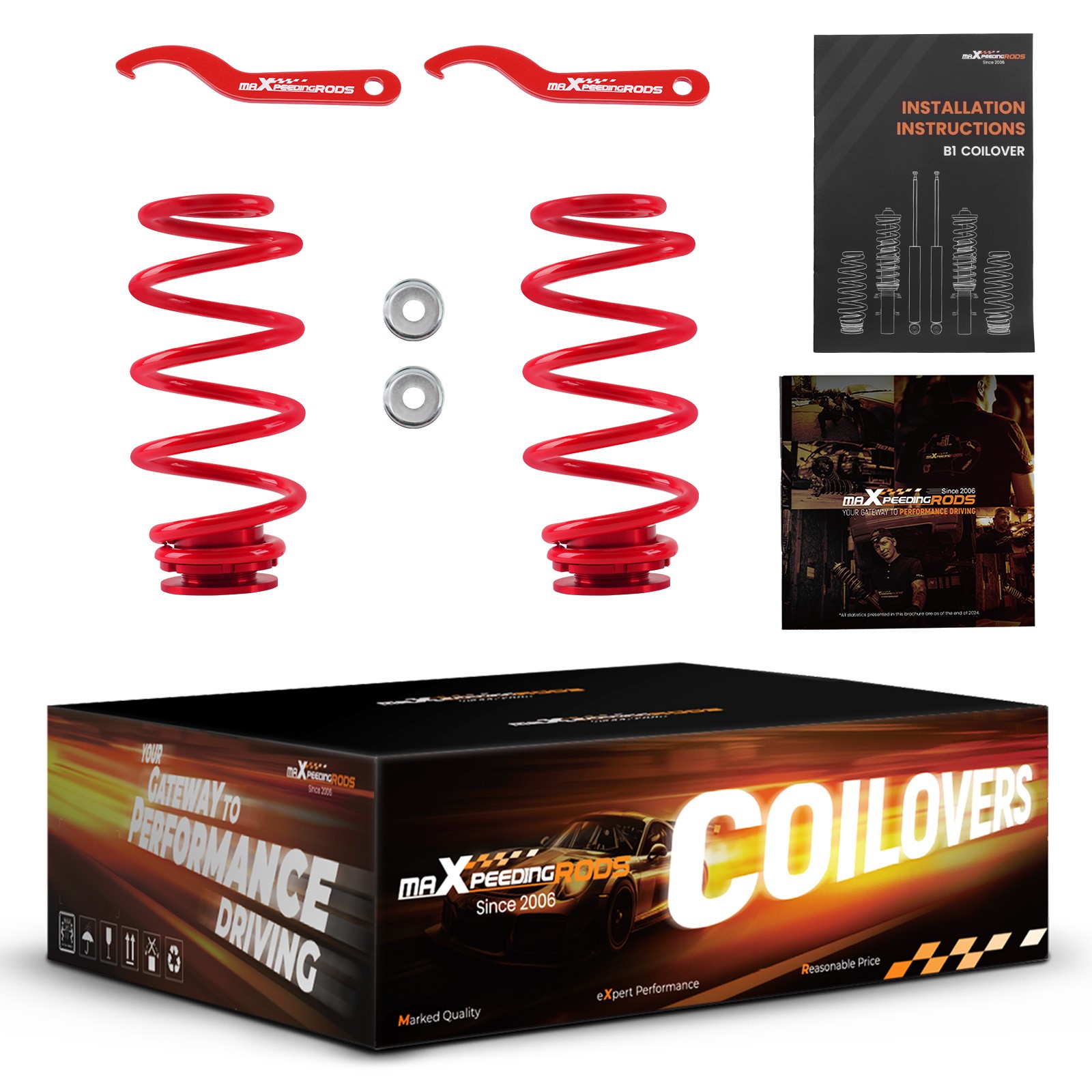 MaXpeedingrods COILOVER Suspension KIT FOR VW MK5 MK6 GOLF/JETTA 06-14 Struts