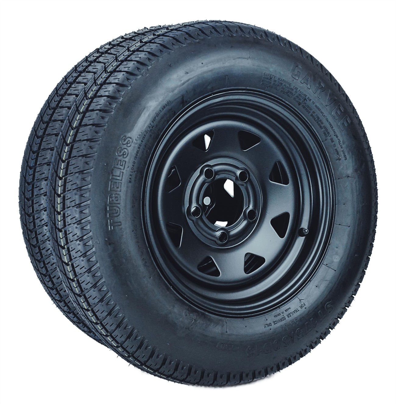 2-Pack Trailer Tire On 13″ Rim ST175/80D13 5 Lug on 4.5 in Load Range C 6PR