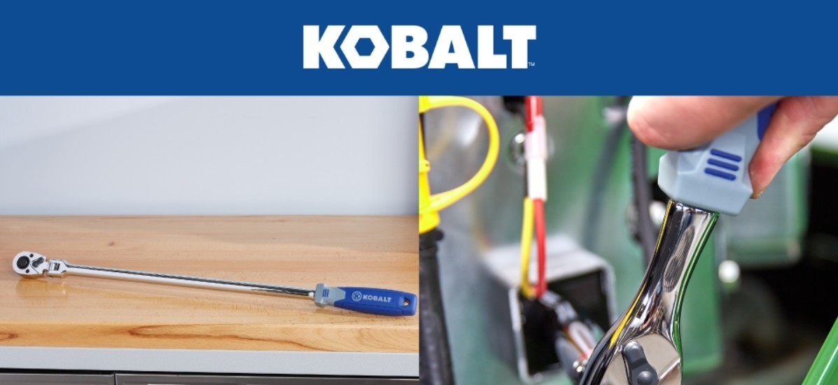 KOBALT 1/2″ DR. QUICK RELEASE LONG HANDLE 24.5″FLEX HEAD RATCHET – NEW # 3108328