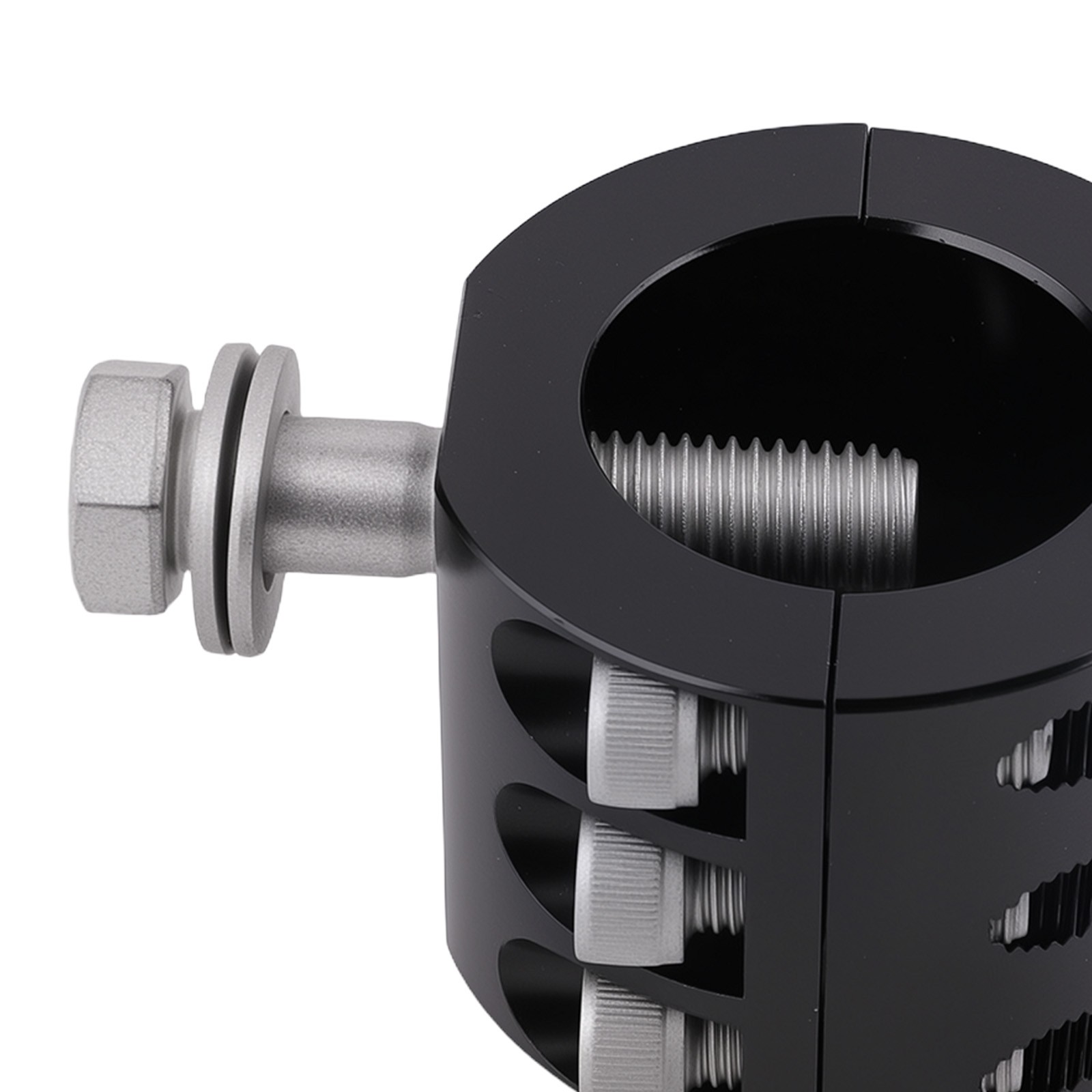 Bolt-On Steering Damper Mount for Jeep Wrangler JL JLU JT 2018-2025 Black Steel