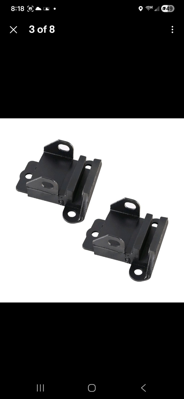 2pcs Engine Motor Mount Kit For 1957-1973 Chevy 230 235 283 307 327 350 Engine