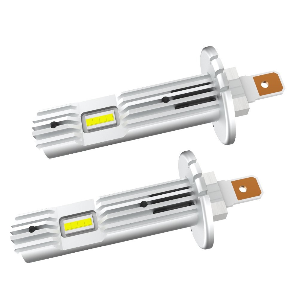 2PC H1 LED Headlight Bulbs Conversion Kit High Low Beam Super Bright 6500K White