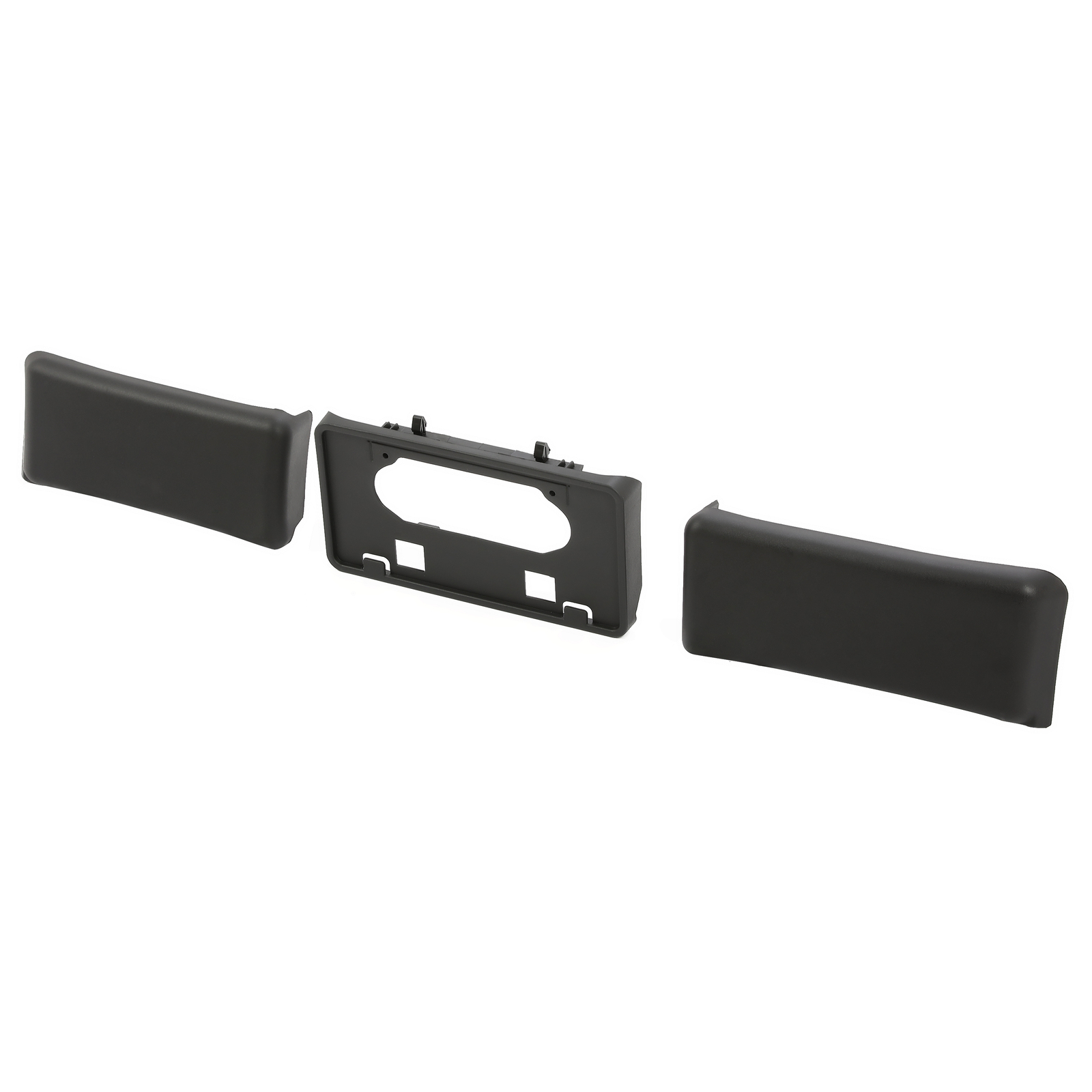 Front Bumper License Plate Bracket Guards Pads Cap Fit For Ford F-150 2009-2014