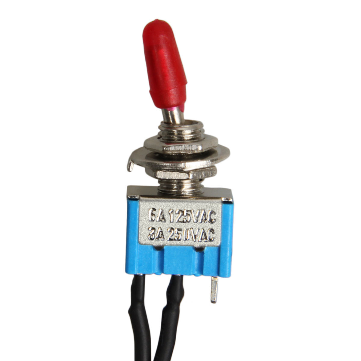 Toggle Flick Switch ON/OFF Wired Small Mini AC/DC Car/Truck/Boat Universal 1/4″