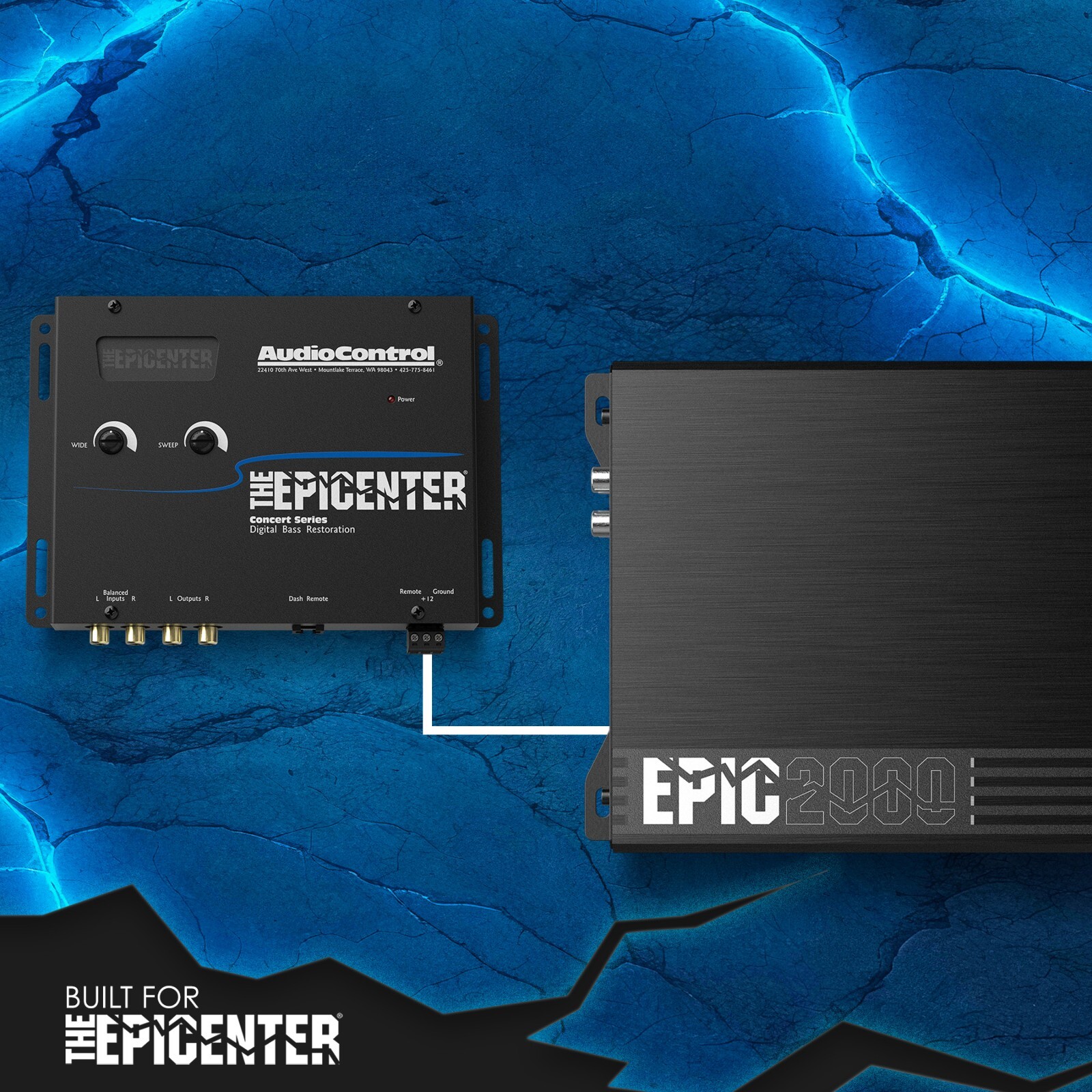 AudioControl EPIC2000 Monoblock Subwoofer Amplifier EPIC Series Class-D 2000W