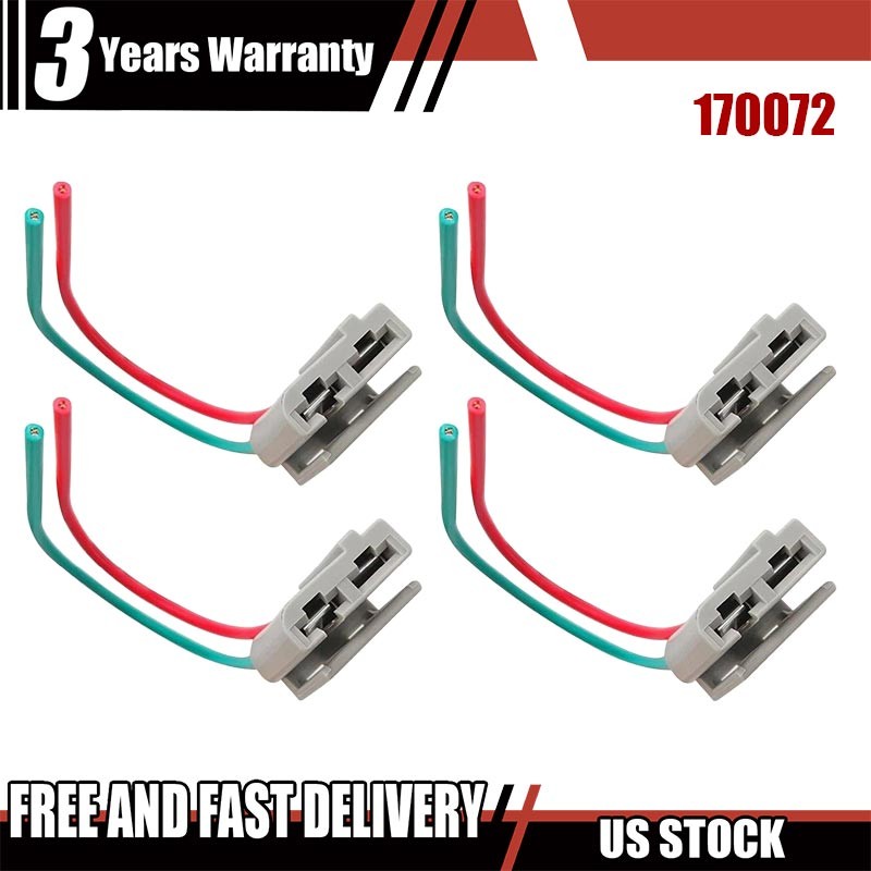 4pcs For HEI Distributor Pigtail Wire Harness 12V Power Tach Connector 170072