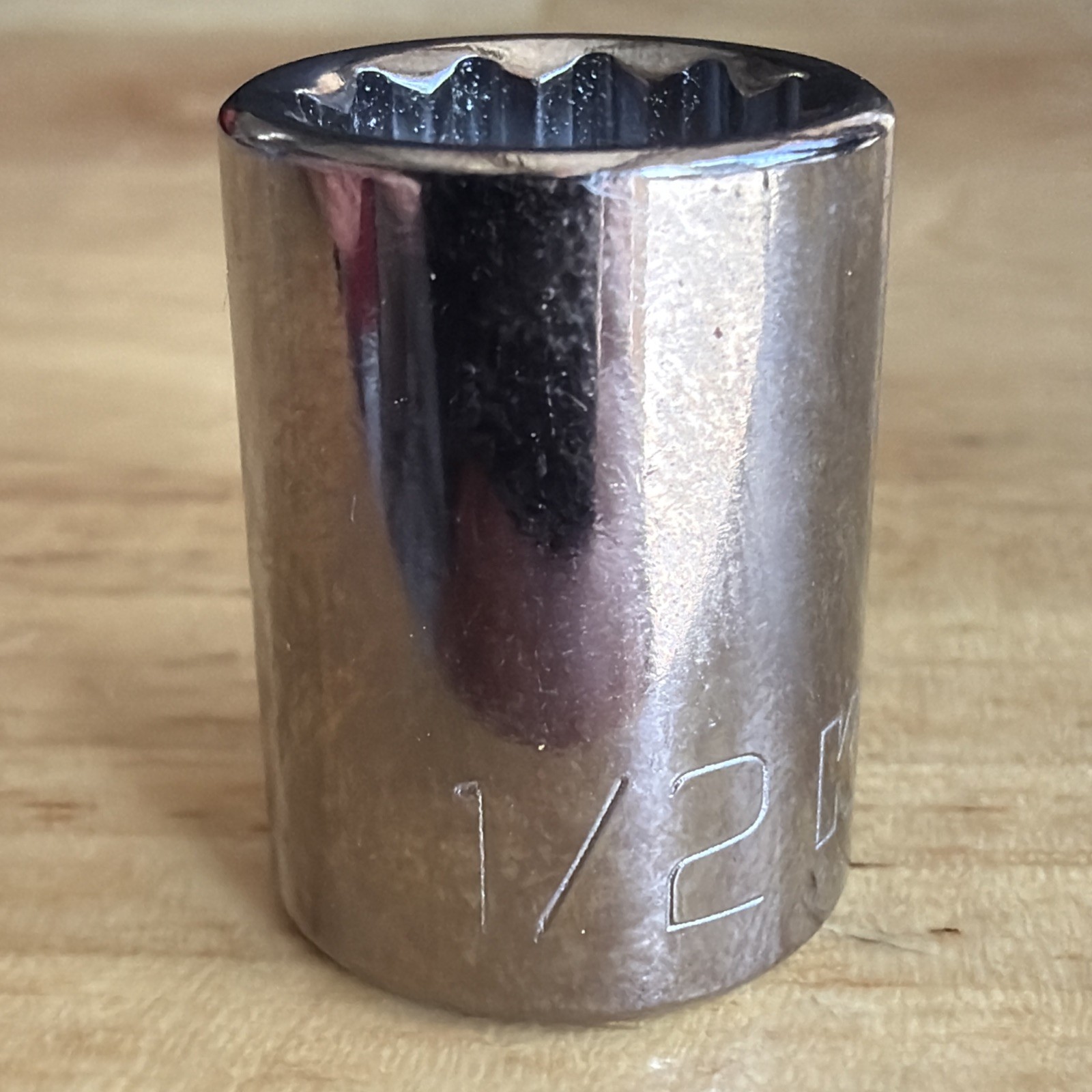 Kobalt Tools 1/2″ Shallow Socket 3/8″ Drive 12 Point 22856 Made in USA