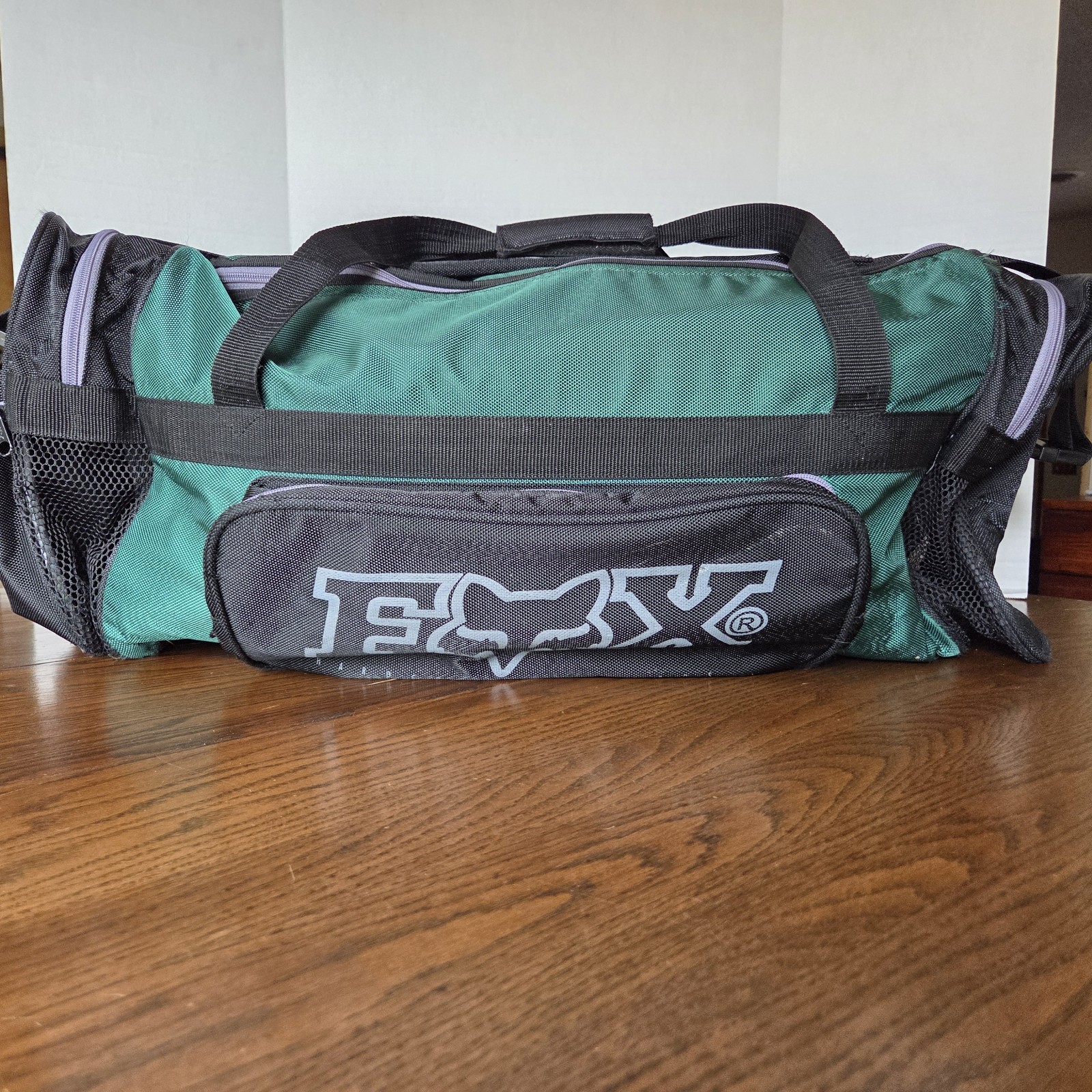 Fox Racing Gear Duffle Bag Lrg Green “Riders with Soul” Dirt Bike Motocross EUC
