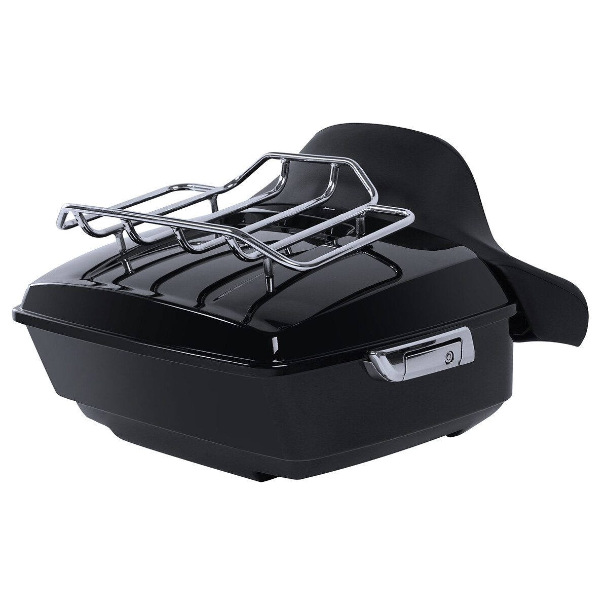King Trunk Backrest 2 Up Mount Rack Fit For Harley Touring Road King Glide 14-26