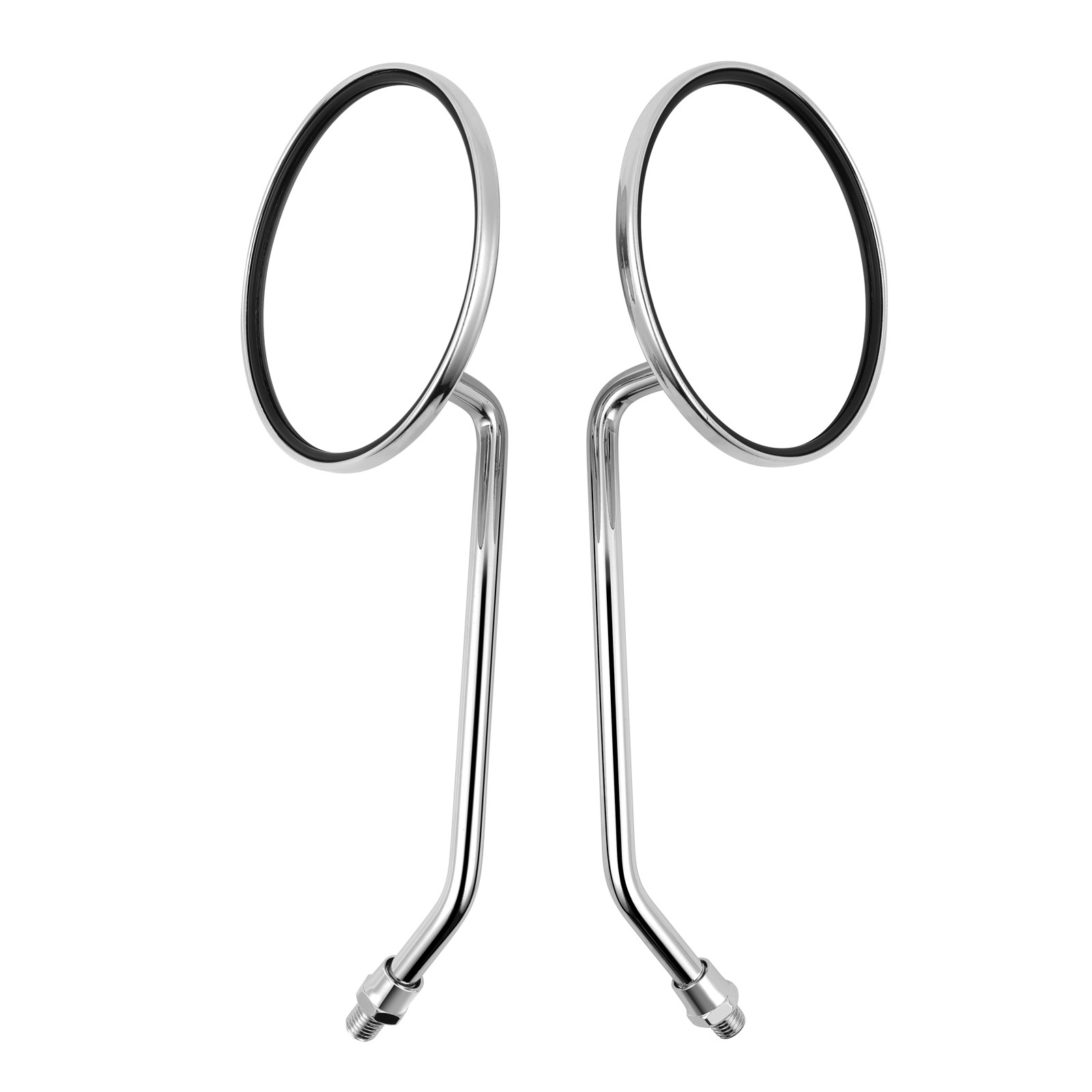 Pair Side Mirrors Round Rearview Chrome For Honda SL350 SL125 SL 70 230 100 175