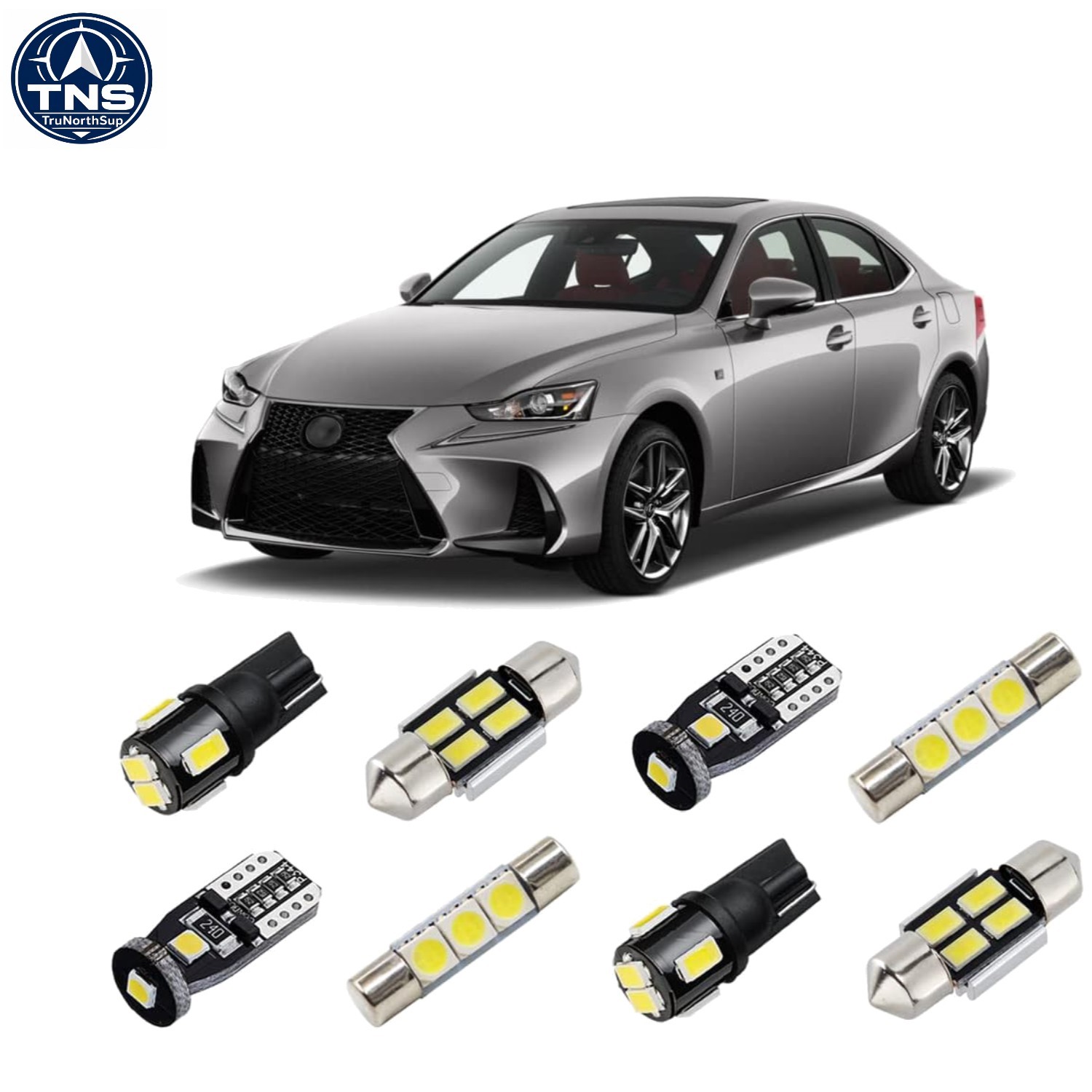Long-Lasting LED Interior Lighting for 2014-2019 Lexus IS – 50,000 Hours
