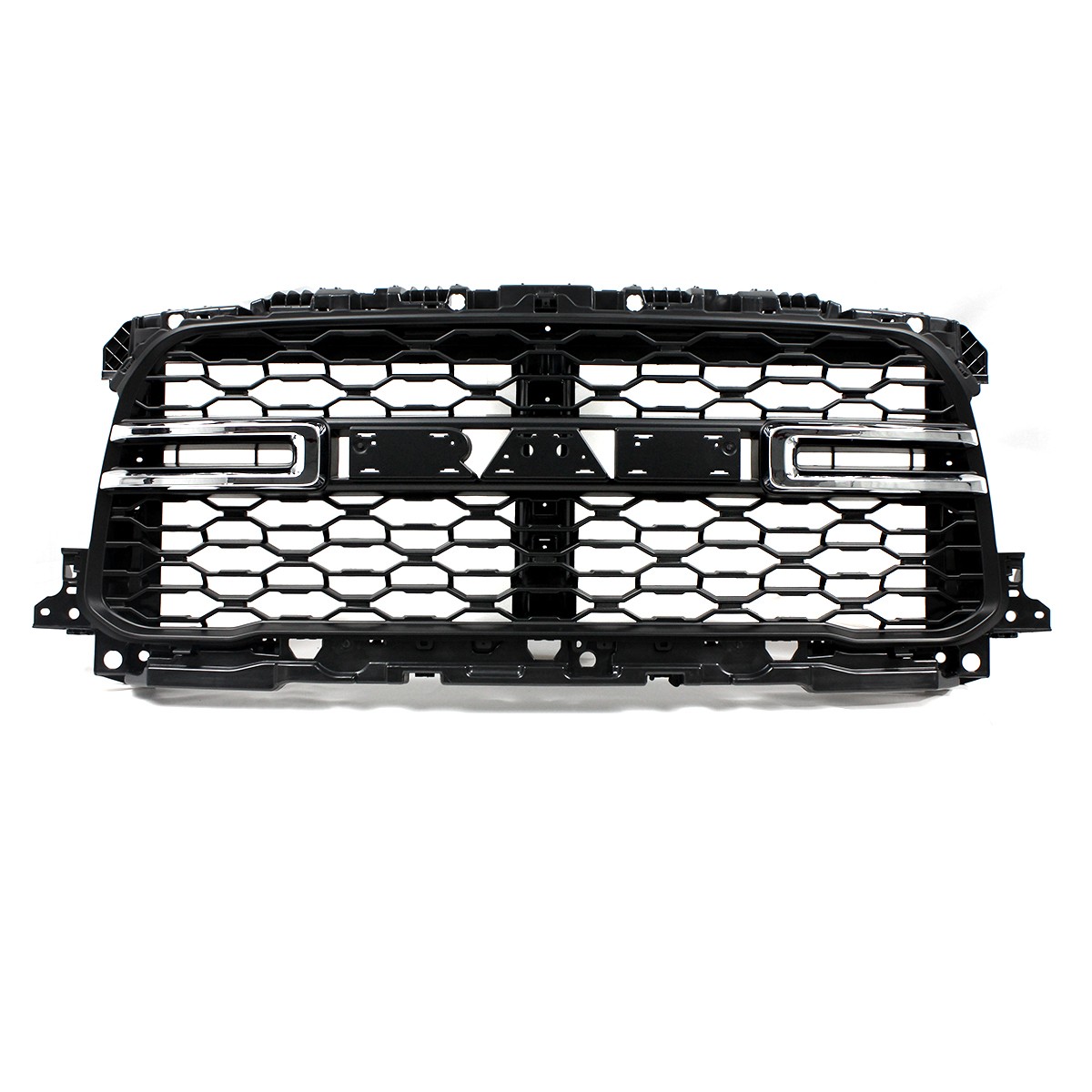 Matte Black W/Chrome Trim Front Bumper Grille For 2019-2023 2024 Ram 2500 3500