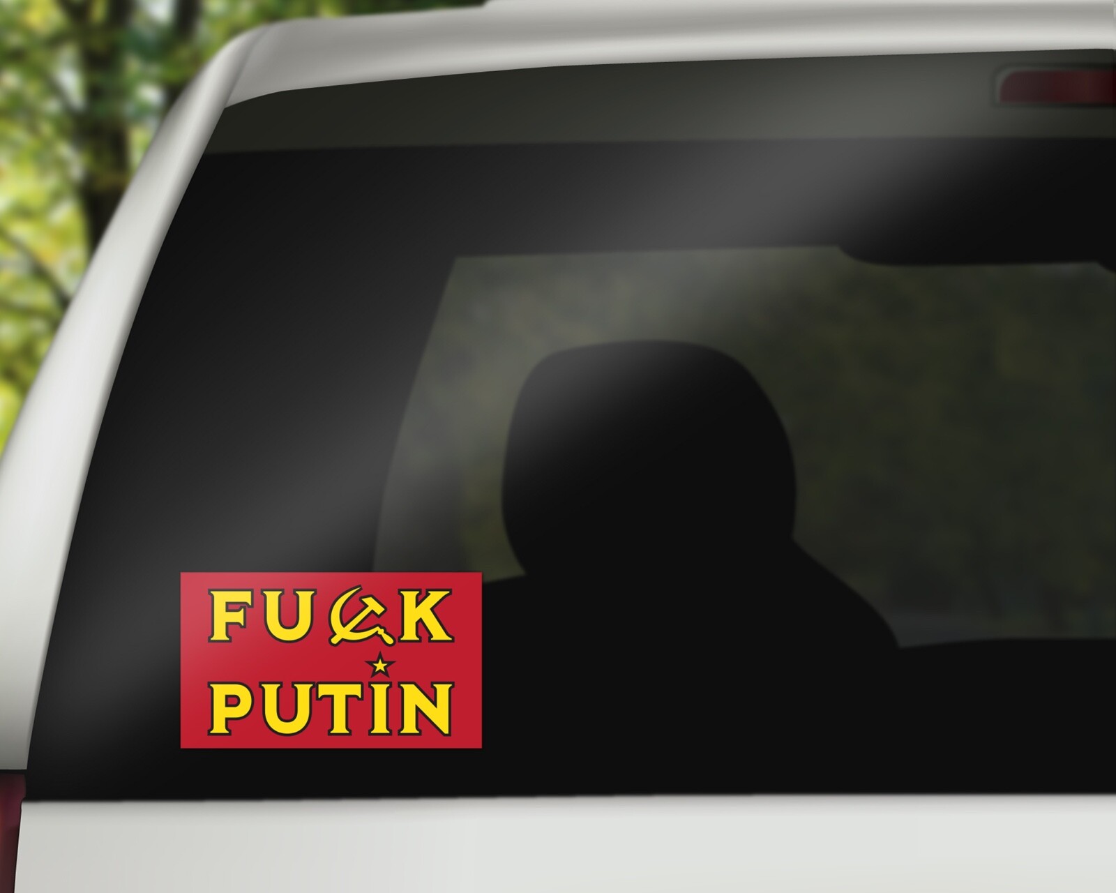 F*ck Putin Support Ukraine Vinyl Bumper Laptop Sticker