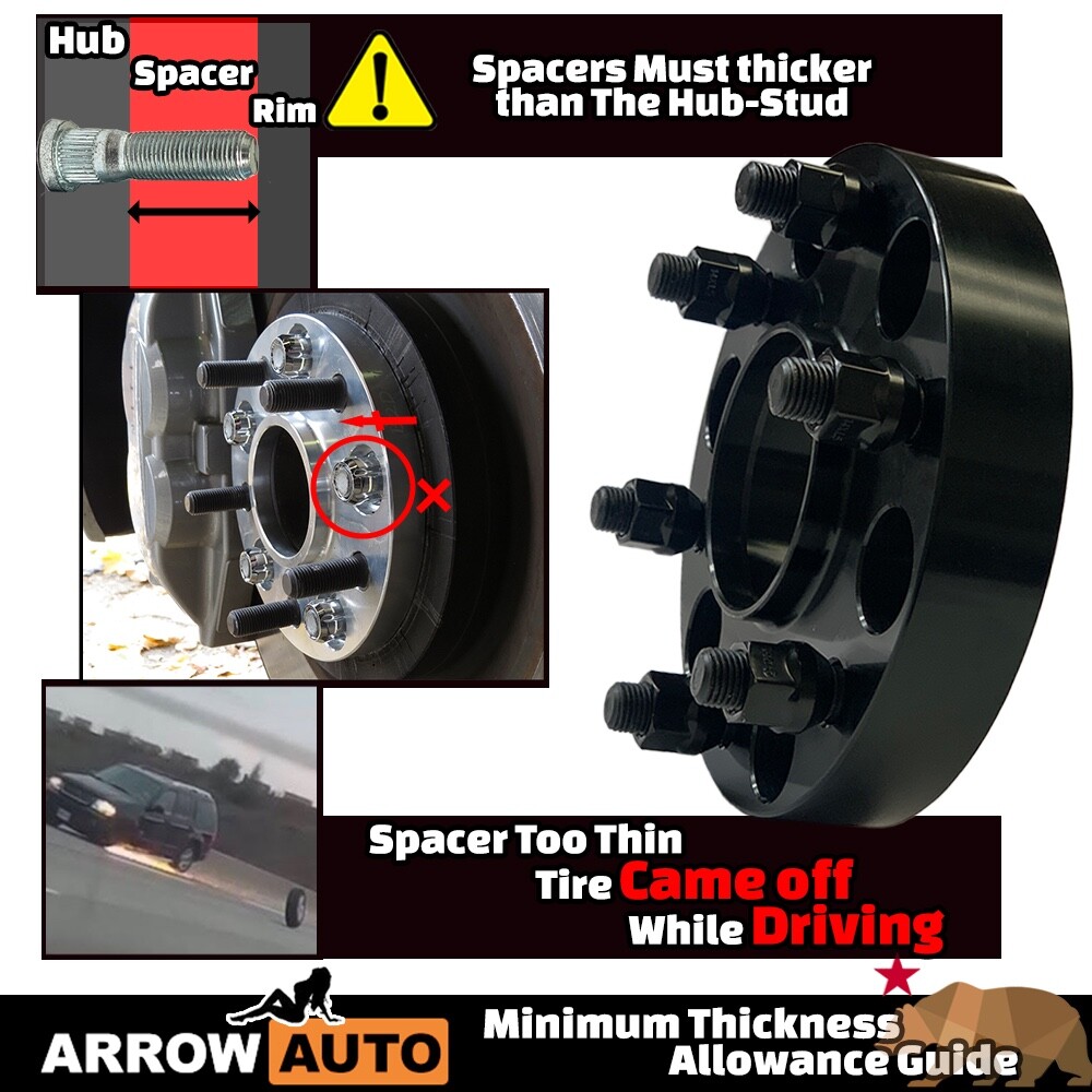 4x 1.25″ 6×135 HubCentric Adapter Spacer Fit 2015-24 F150/Navigator W Chevy Rim