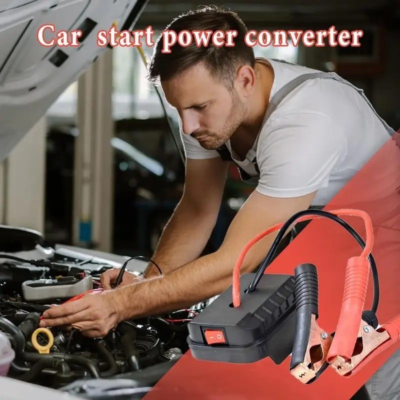 Portable Car Battery Jump Starter Jump Box Lithium Battery Converter Compact USA