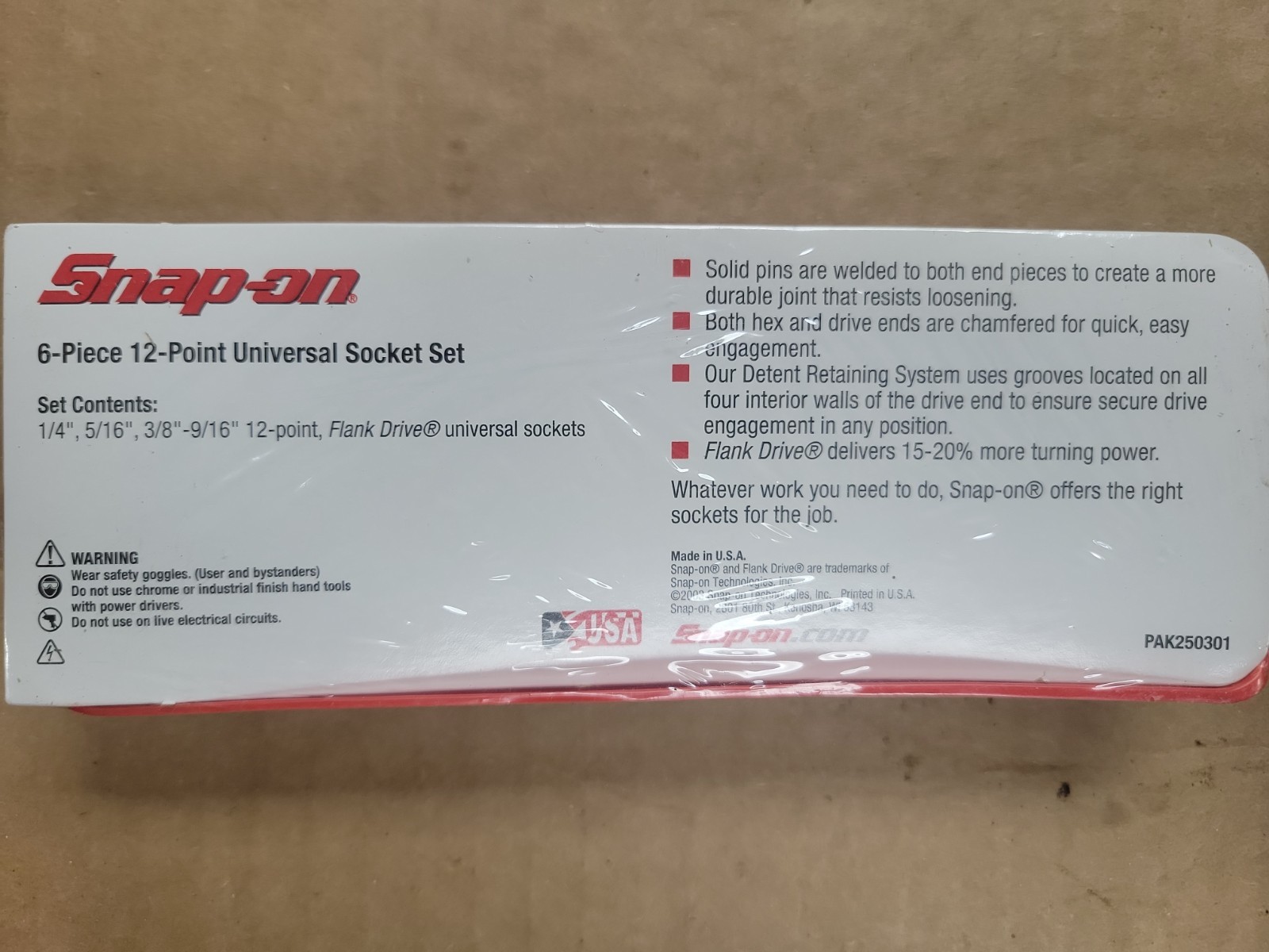 Snap-on 1/4″ DRIVE 12 Point SAE Shallow Universal Swivel Socket Set 106TMUA
