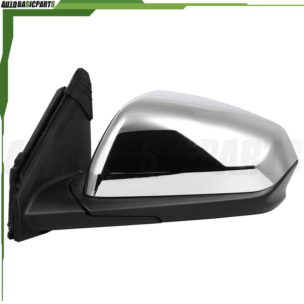Driver Side Manual Fold Mirror For 2018-2022 Chevrolet Equinox Chrome Left