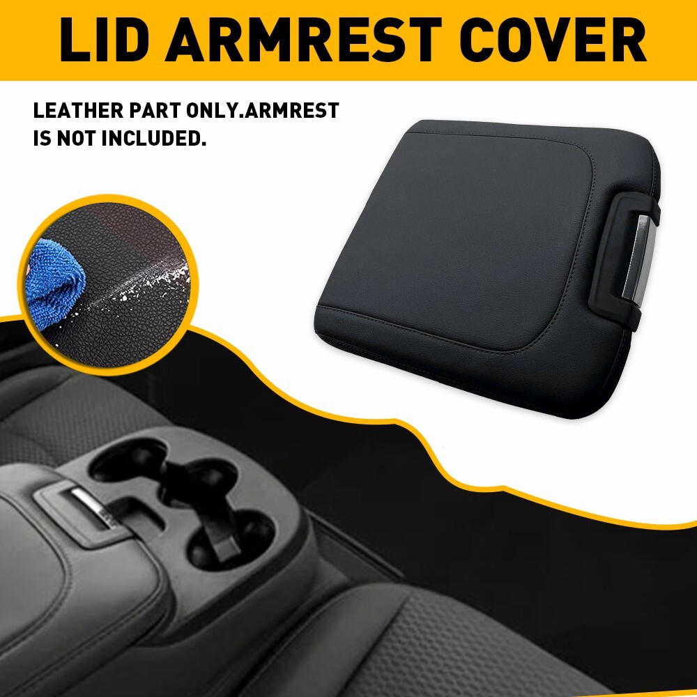 For 2013-2018 Dodge Ram Armrest Cushion Cover Center Console Box Pad Accessories