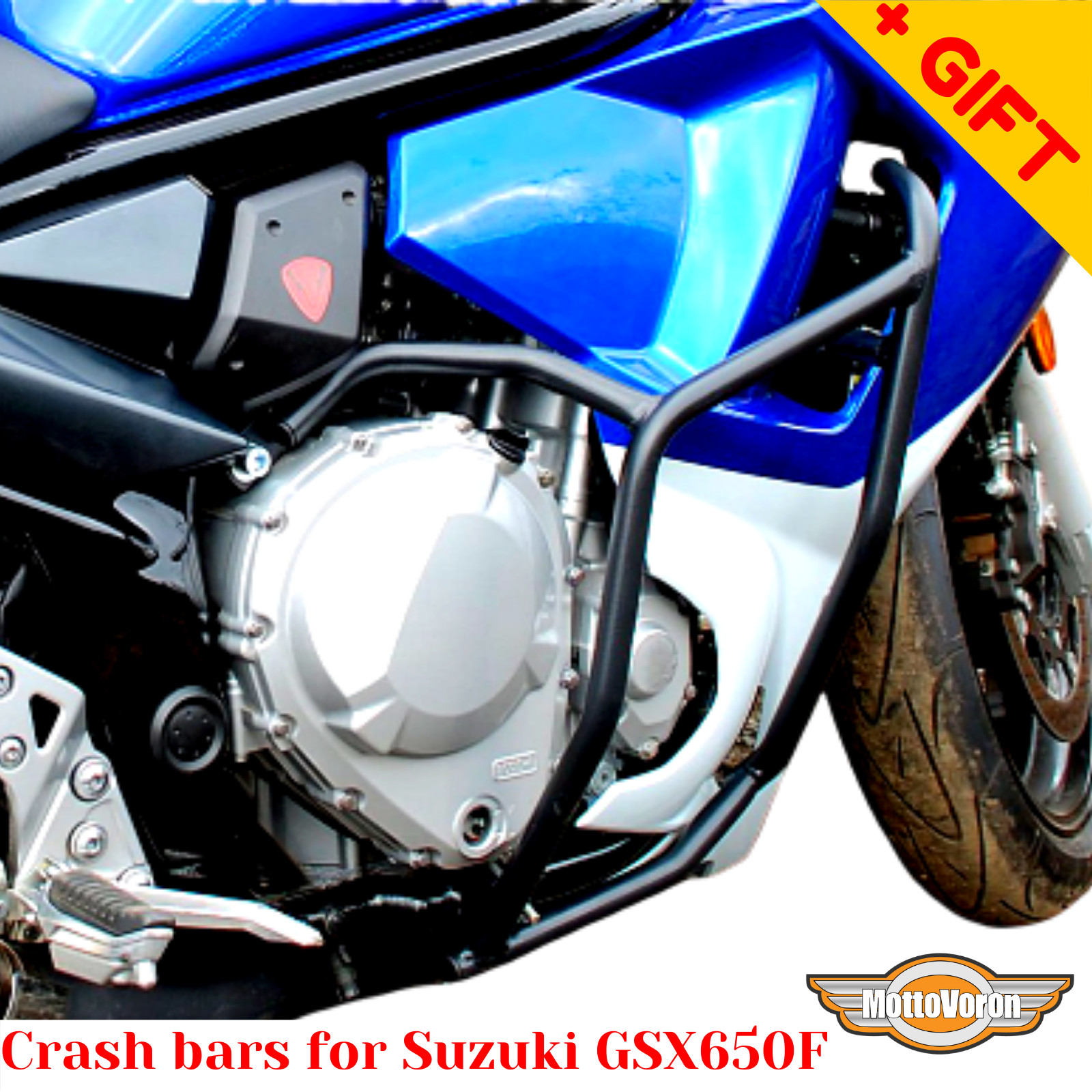 For Suzuki GSX650F engine guard crash bars GSX 650 F radiator guard, Bonus