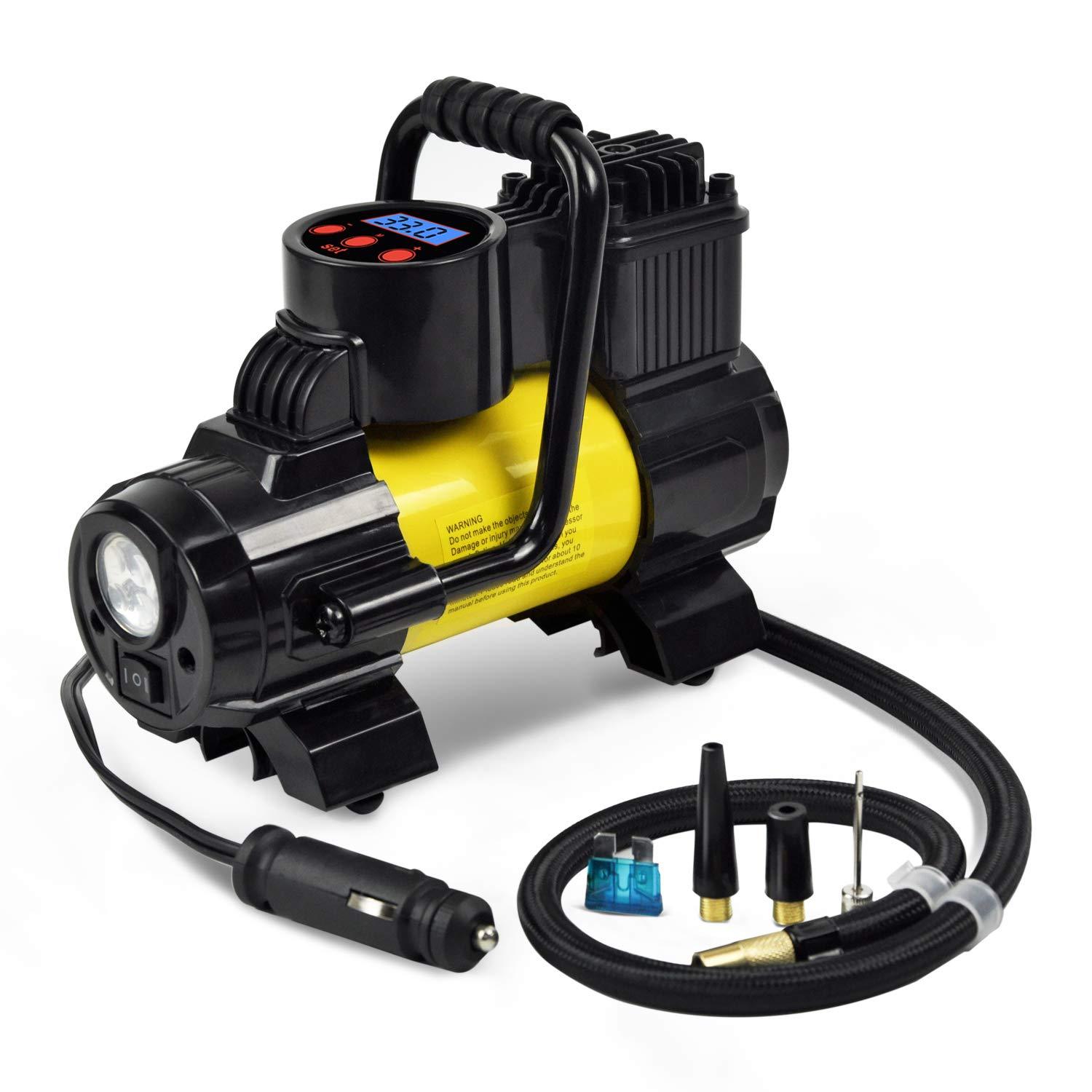 Tire Inflator Car Air Pump Compressor Electric Portable Auto 12V Volt 150 PSI