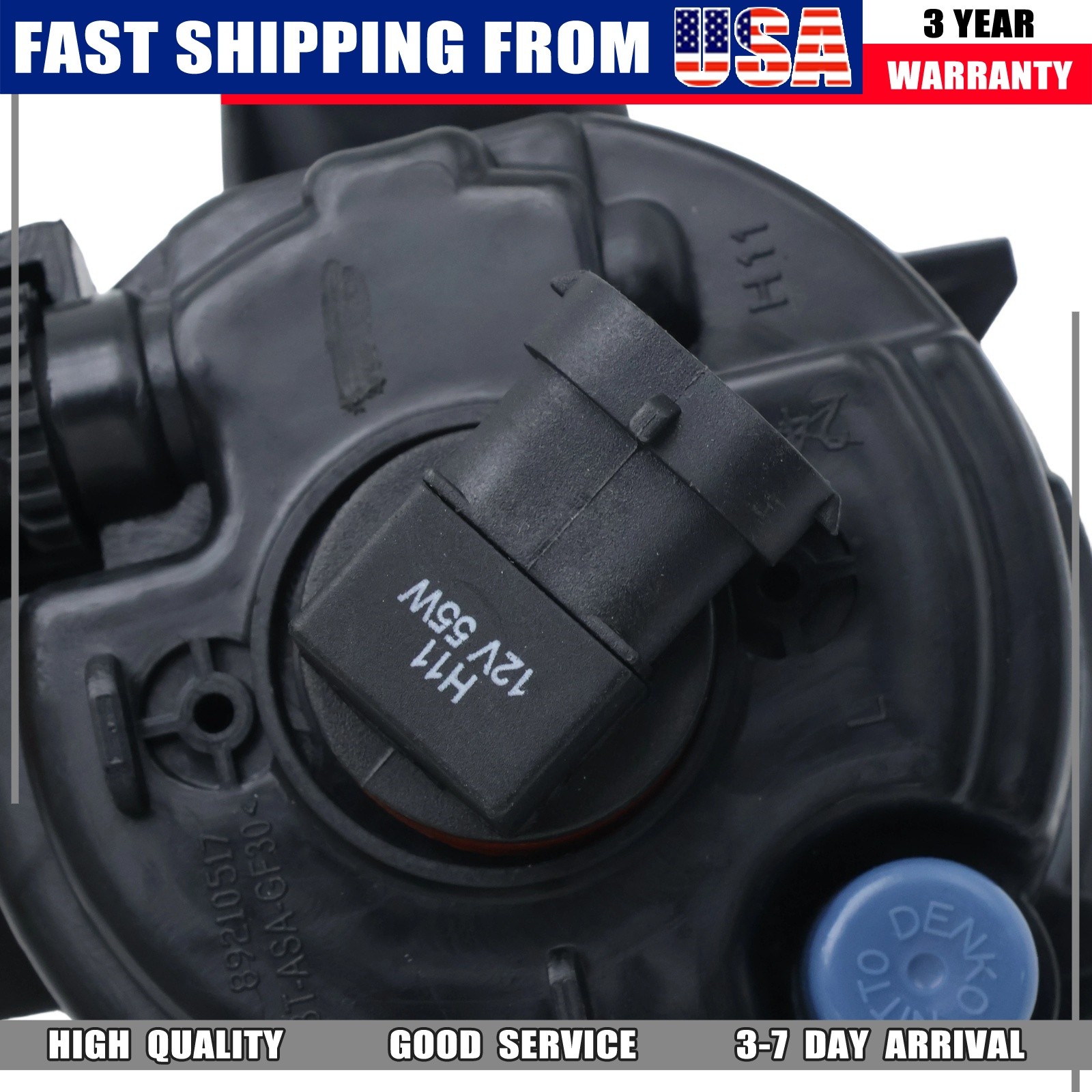 New Warm White Fog Lights w/Bulbs Left Right Pair Fits 07-13 BMW X5 E70 X3
