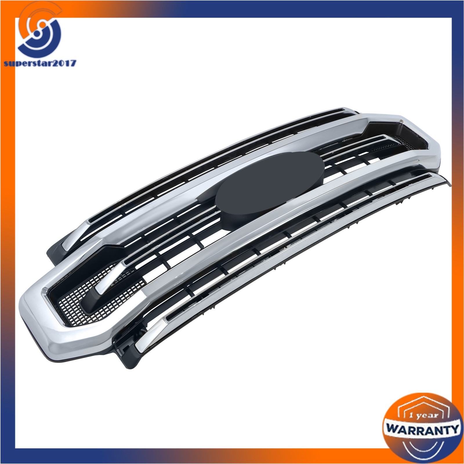 Front Bumper Grille Chrome For Ford F250 2020-2022 Platinum LC3Z-8200-EA