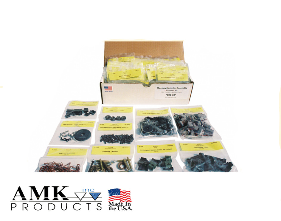 1967 Mercury Cougar w/Standard Interior Master Bolt Kit 252 Pcs – AMK